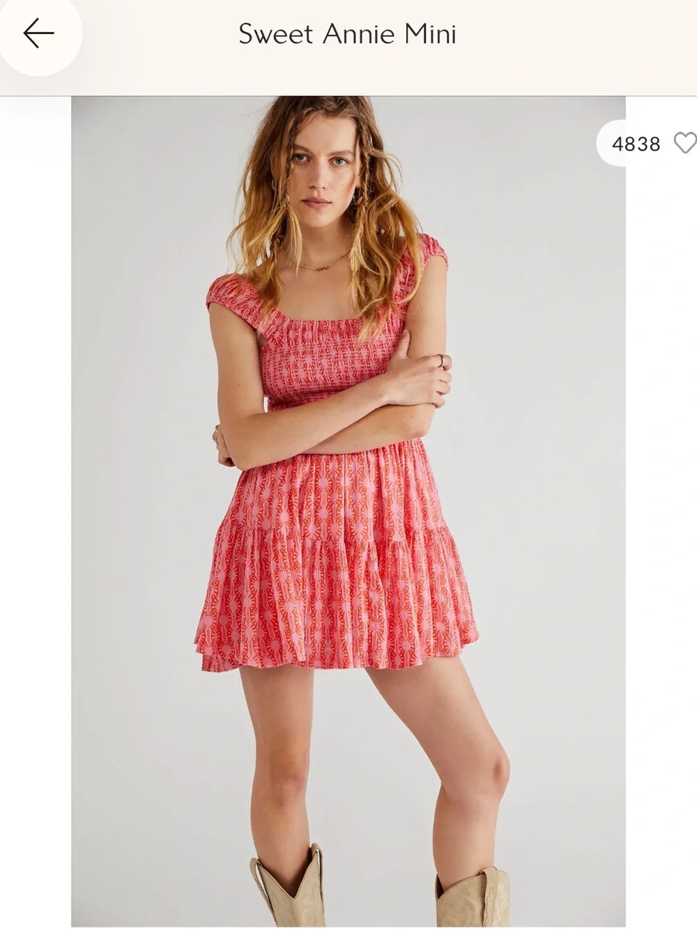 Free People Sweet Annie Mini Dress